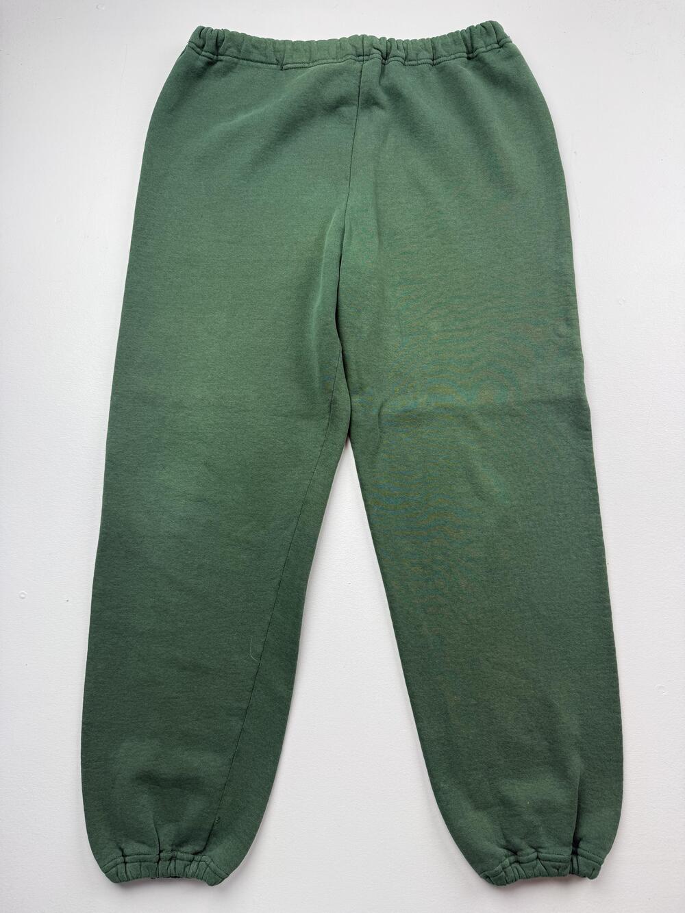 Vintage Russell Athletic Pants Mens Large Green Fleece Sweatpants Made USA